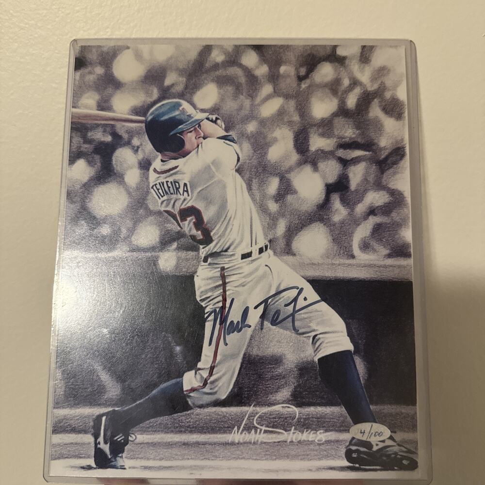 MARK TEIXEIRA TEXAS RANGERS YANKEES SIGNED AUTOGRAPHED 8X10 PHOTO COA 4/100